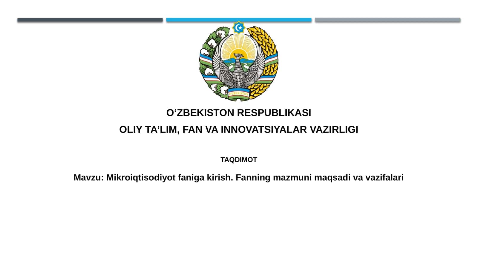 Mikroiqtisodiyotga kirish: Ta'rif va ahamiyat