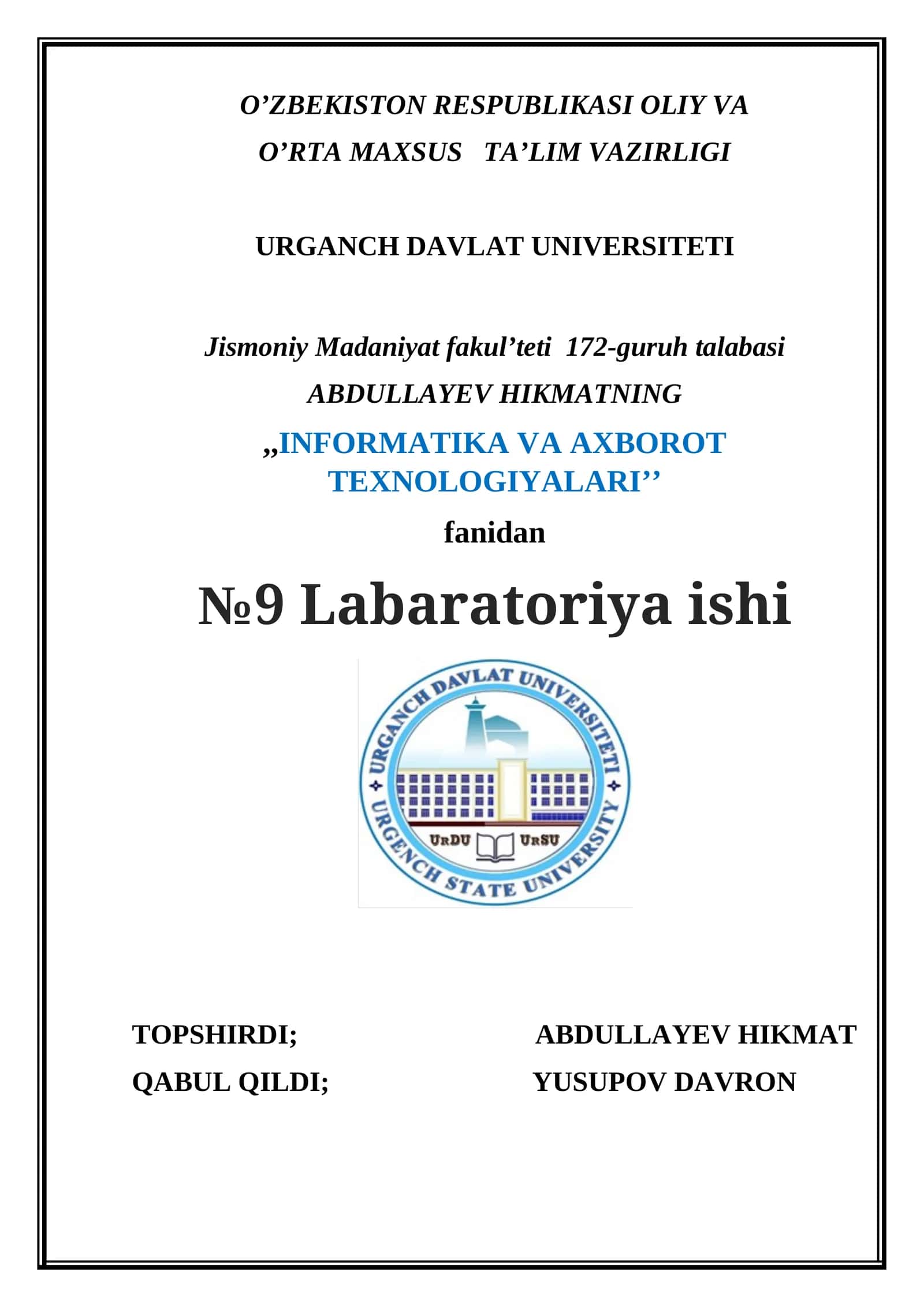 Internet bravzerida ishlash