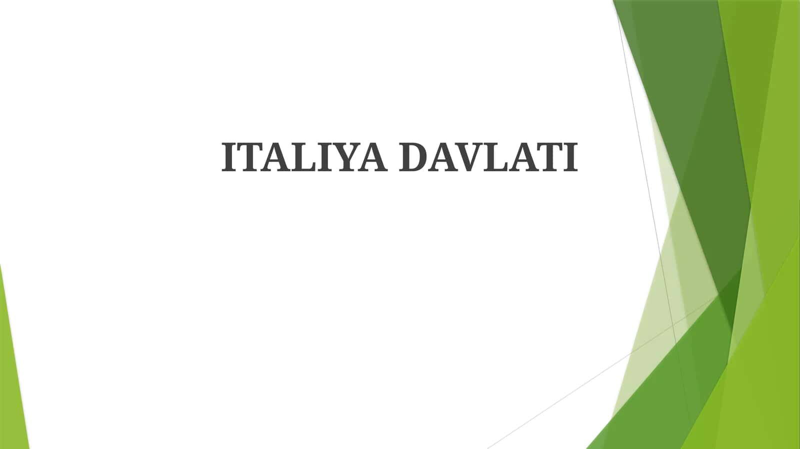 Italiya davlati