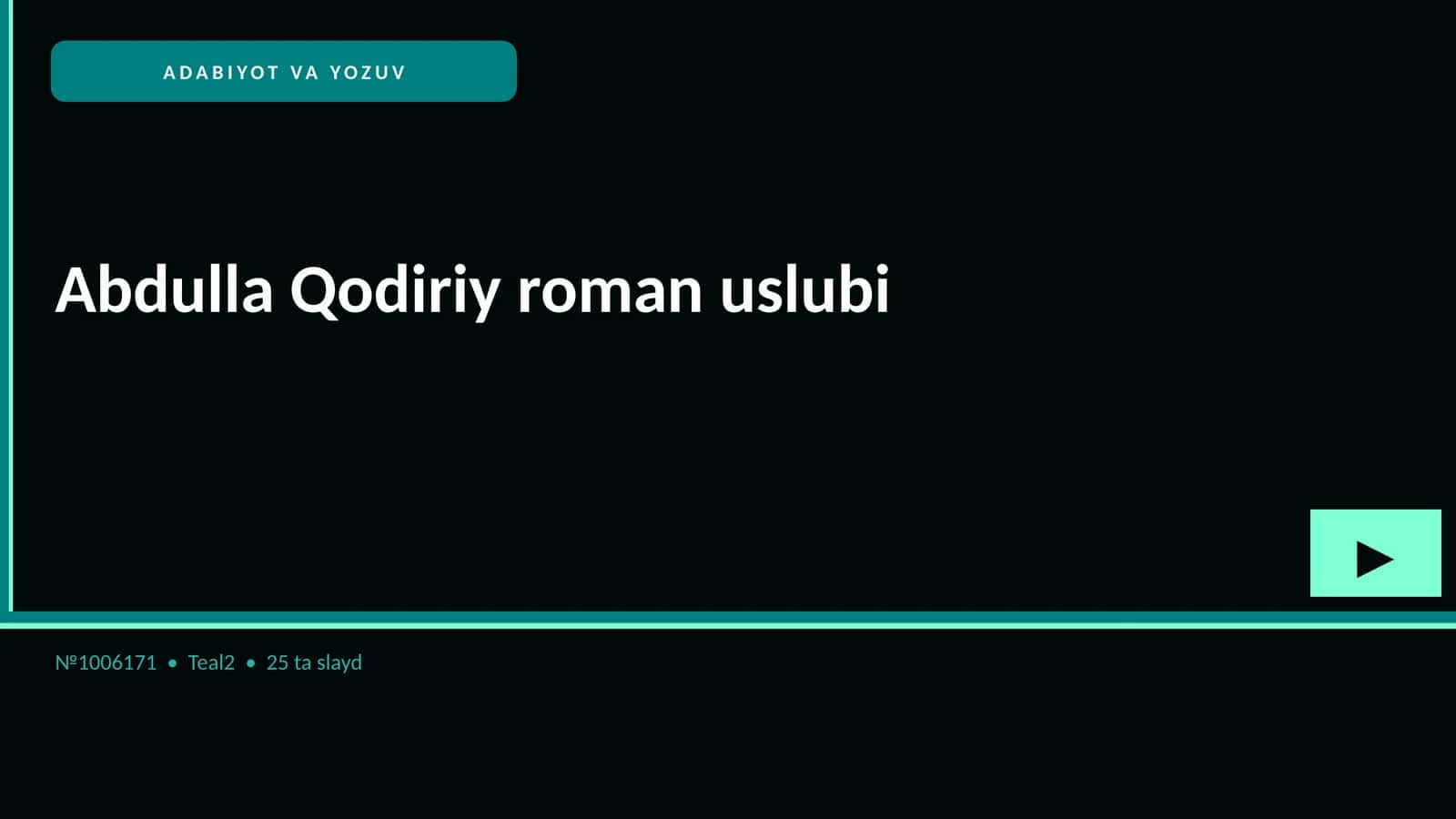 Abdulla Qodiriy roman uslubi