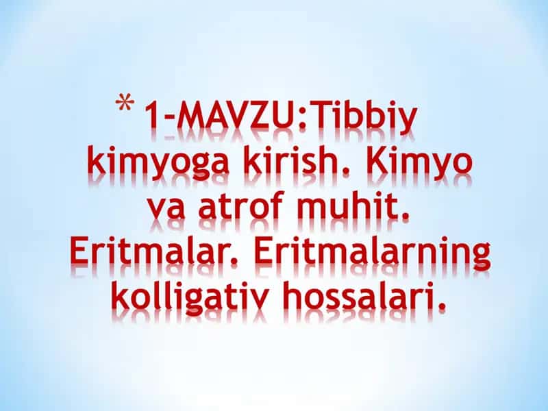 Tibbiy kimyo