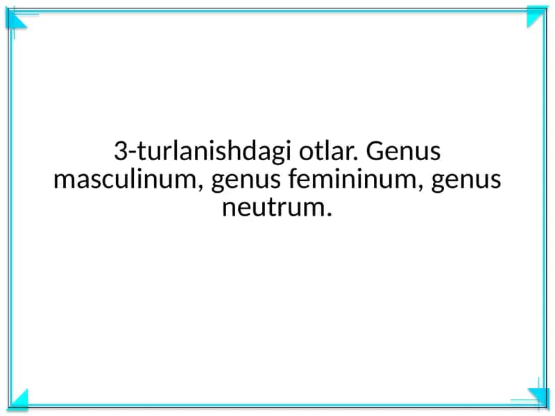 3-turlanishdagi otlar