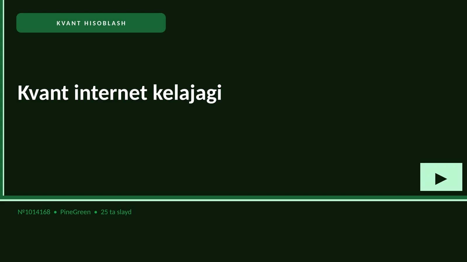 Kvant internet kelajagi