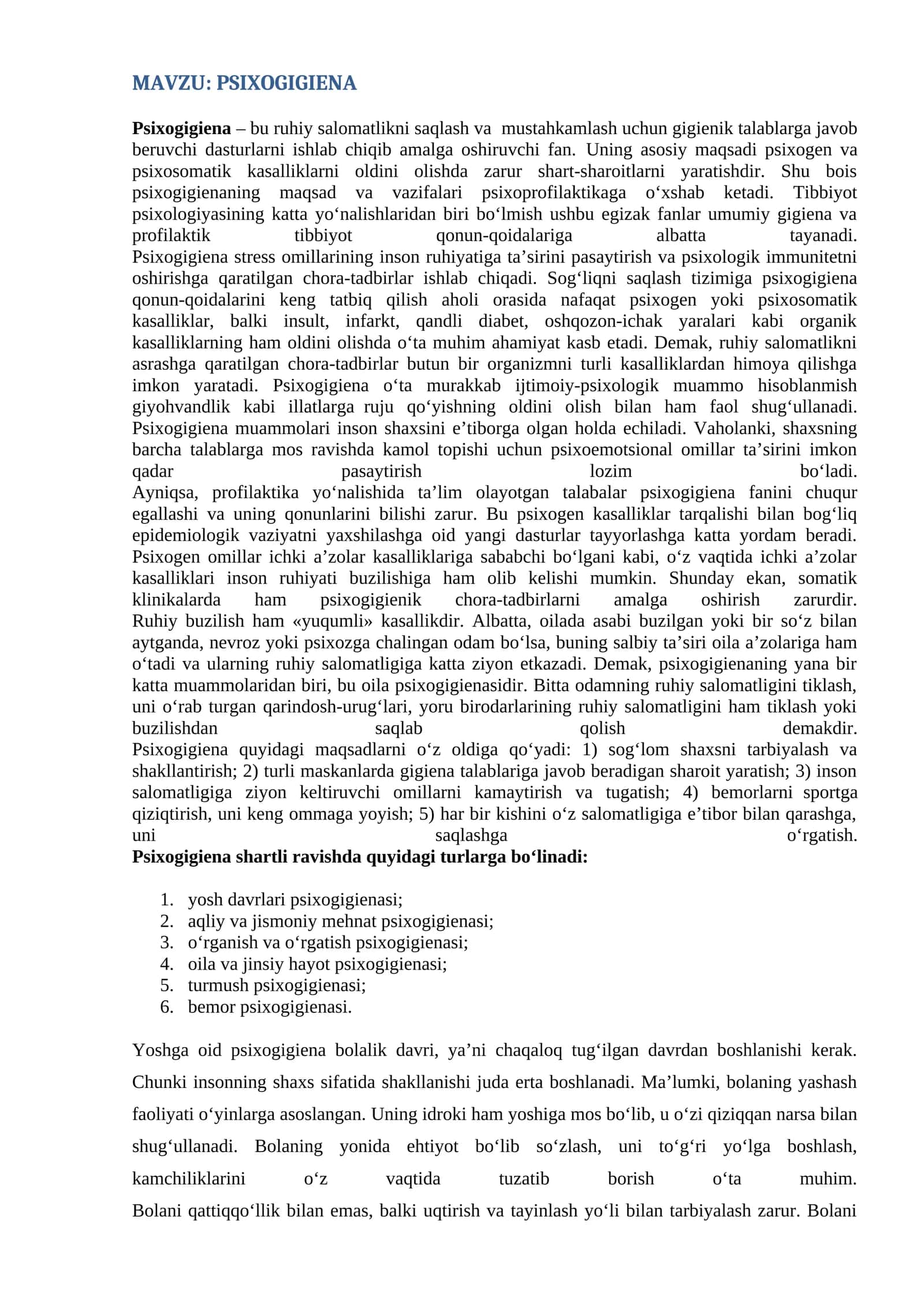 PSIXOGIGIENA