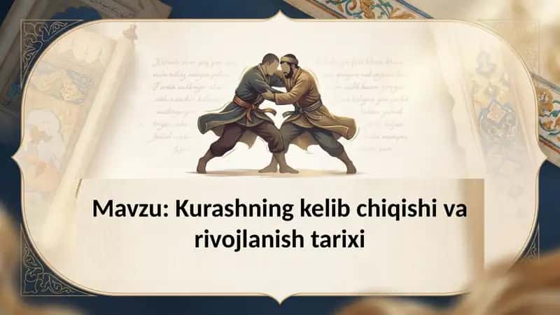 Kurashning kelib chiqishi va rivojlanish tarixi