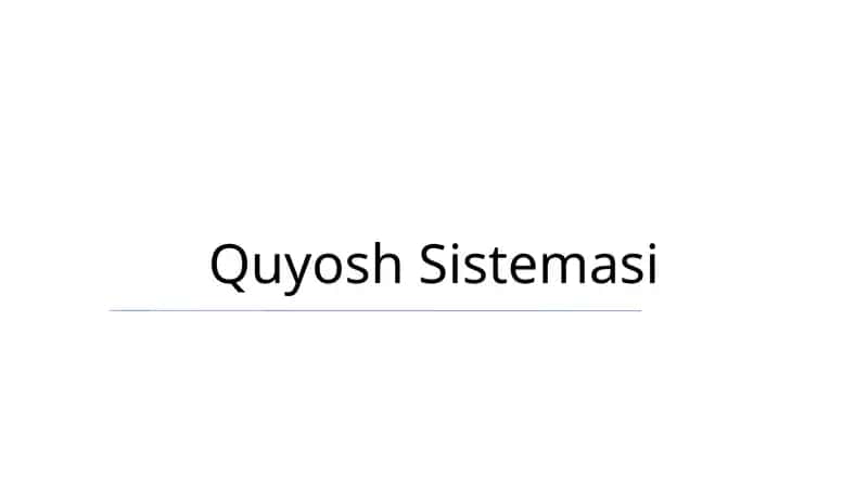 Quyosh Sistemasi