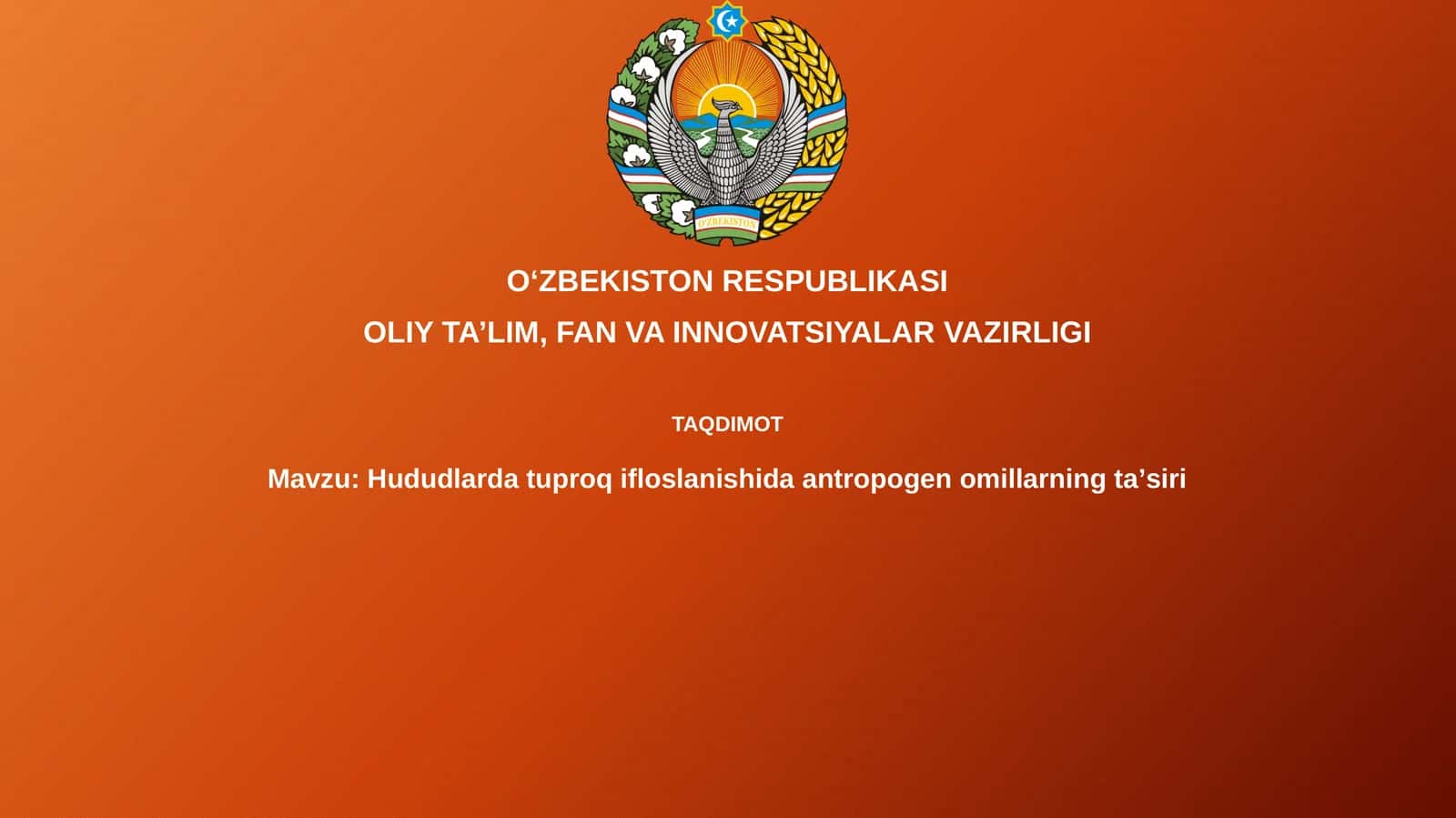 Antropogen omillarning taʼsiri