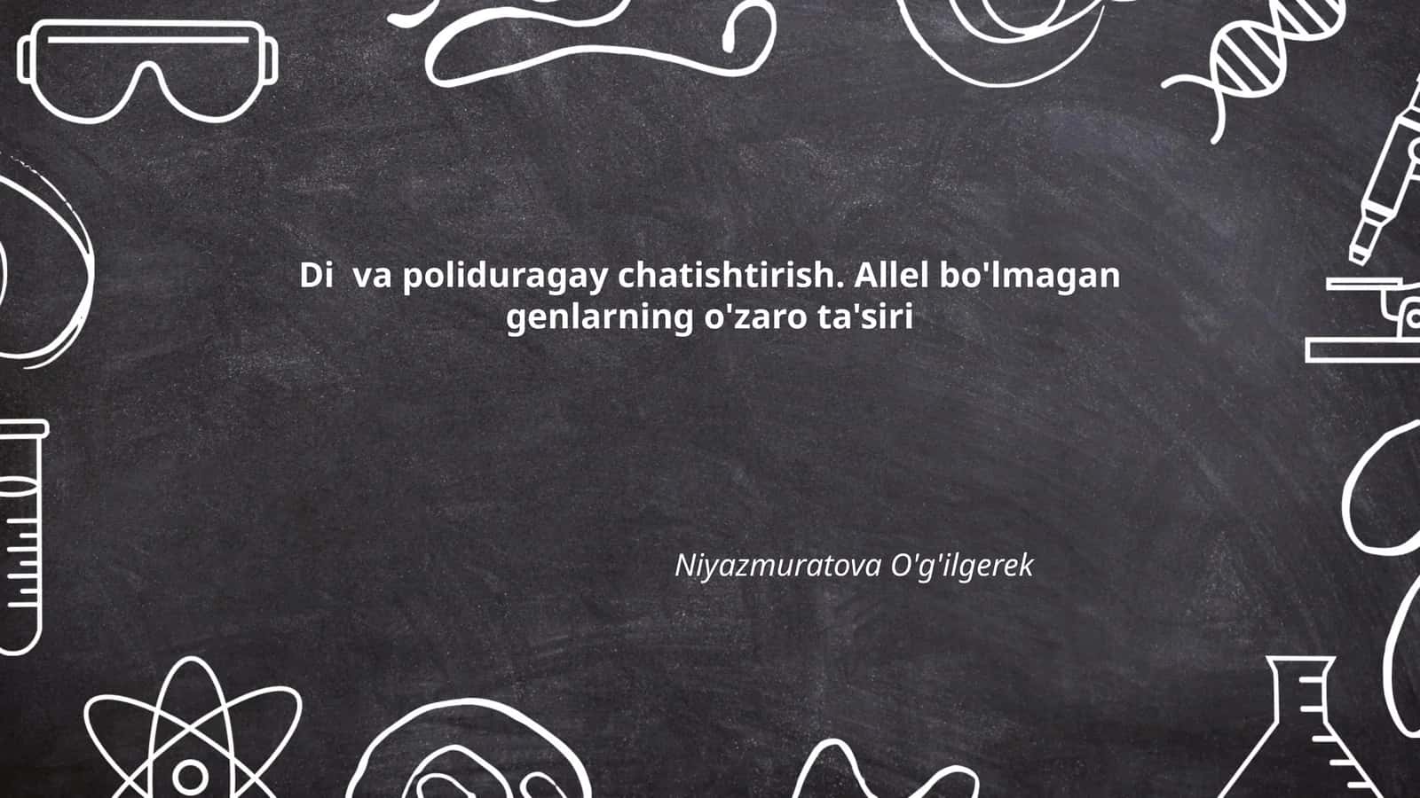 Di va poliduragayning genetik asoslari