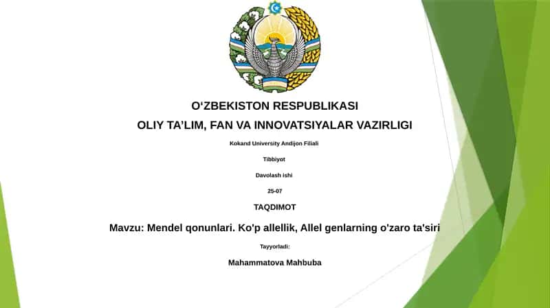Mendel qonunlari