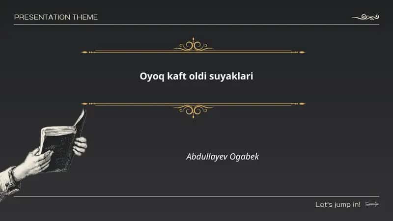 Oyoq kaft oldi suyaklari