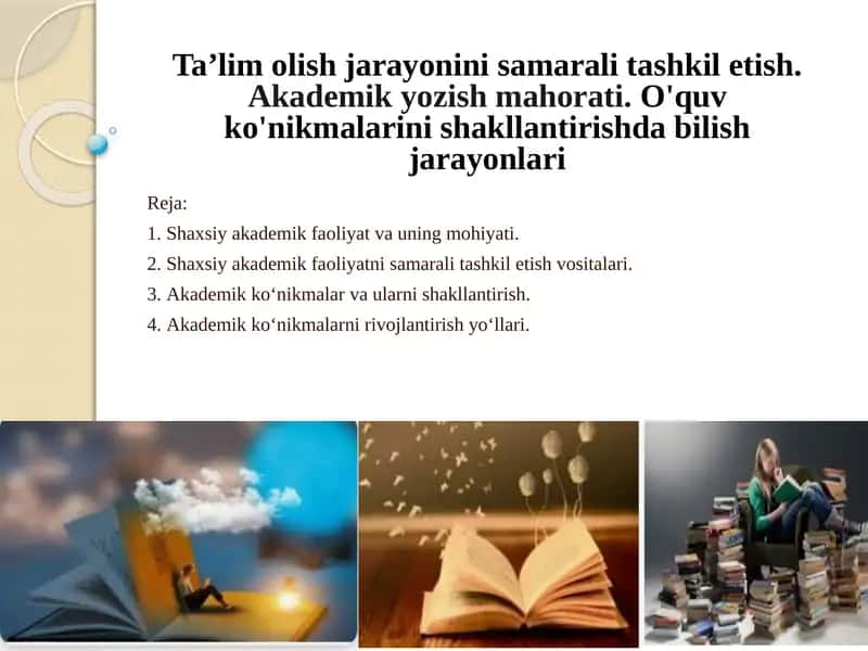 Akademik ko'nikmalar