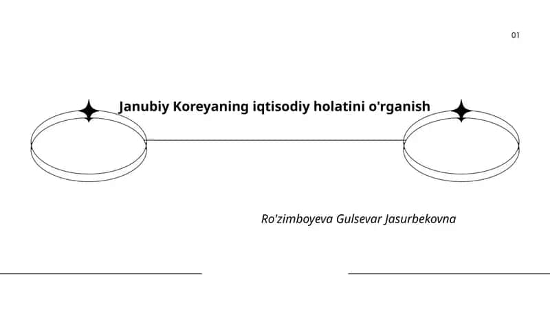 Janubiy Koreyaning iqtisodiy holatini o'rganish