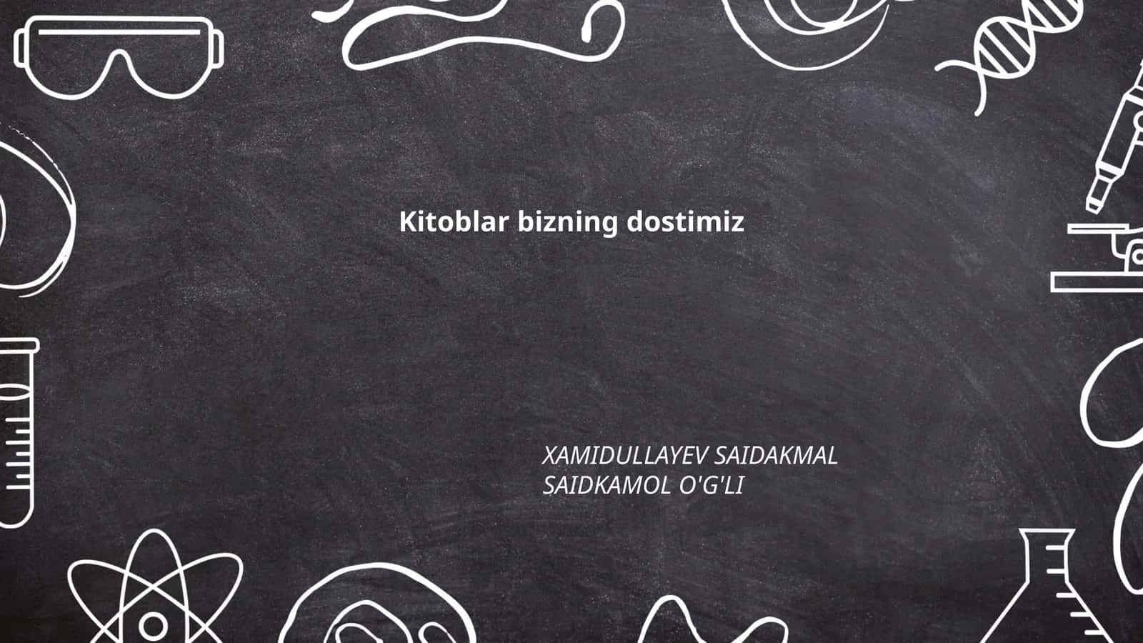Kitoblar bizning dostimiz