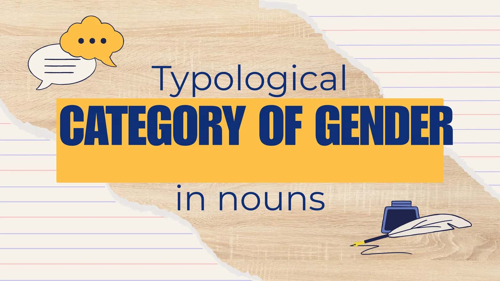 Typological category of gender in nouns