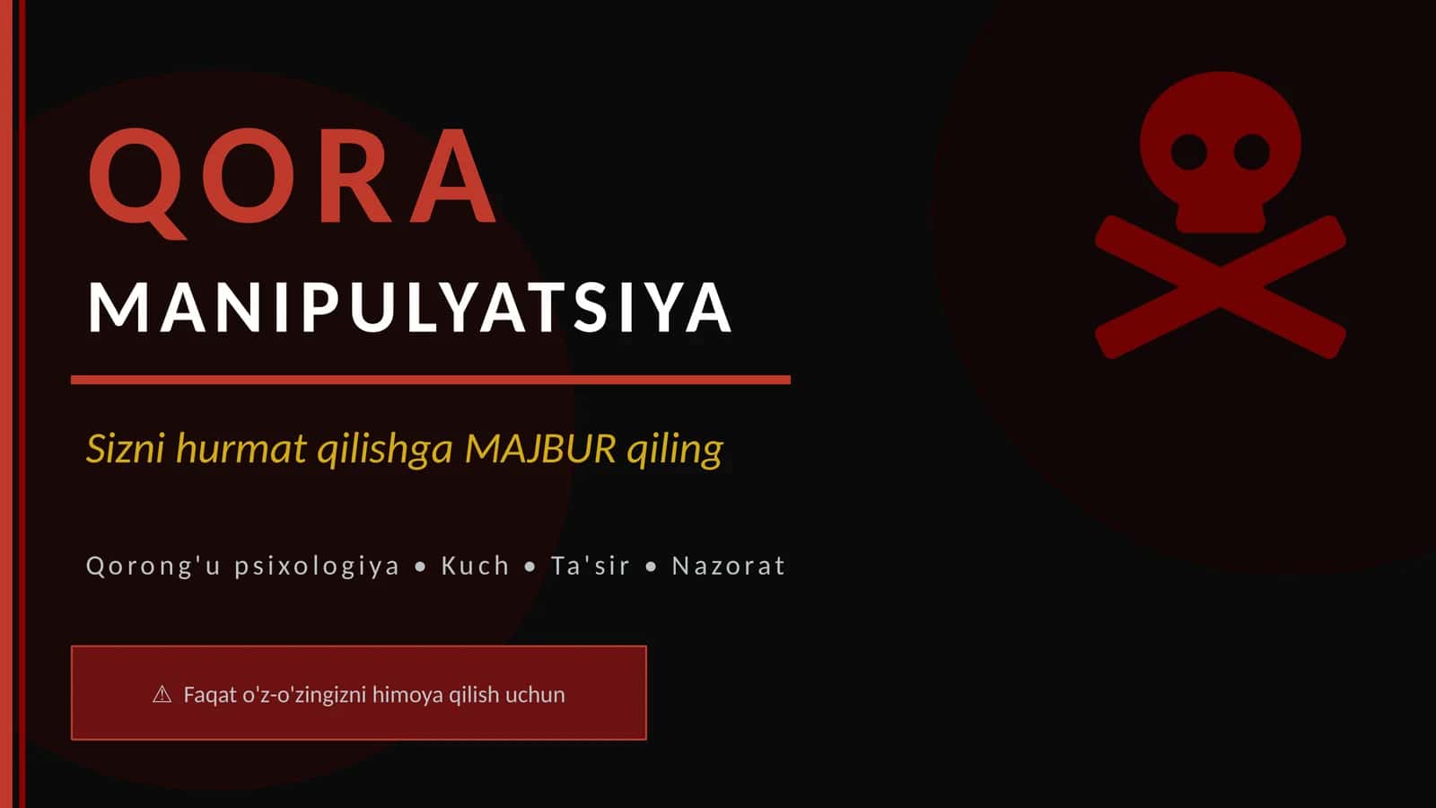 QORA MANIPULYATSIYA
