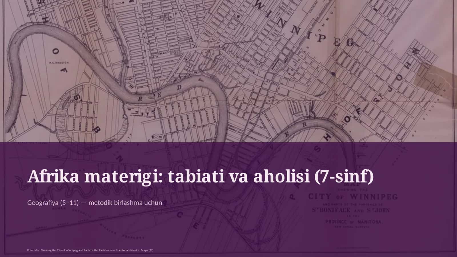 Afrika materigi: tabiati va aholisi (7-sinf)