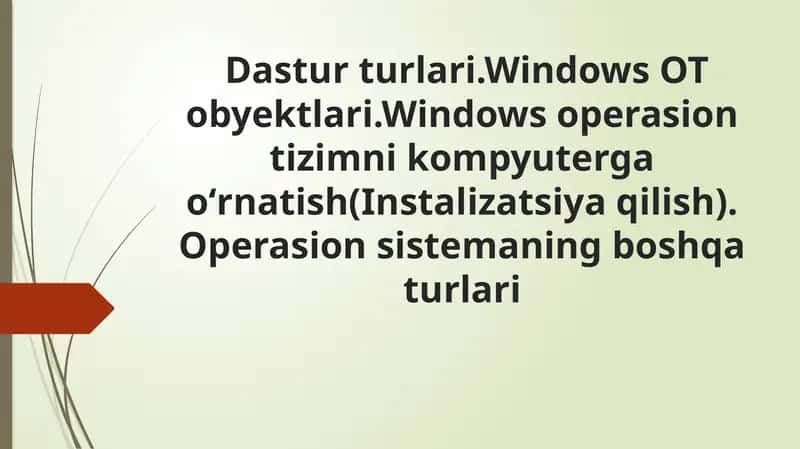 Dasturturlari.Windows