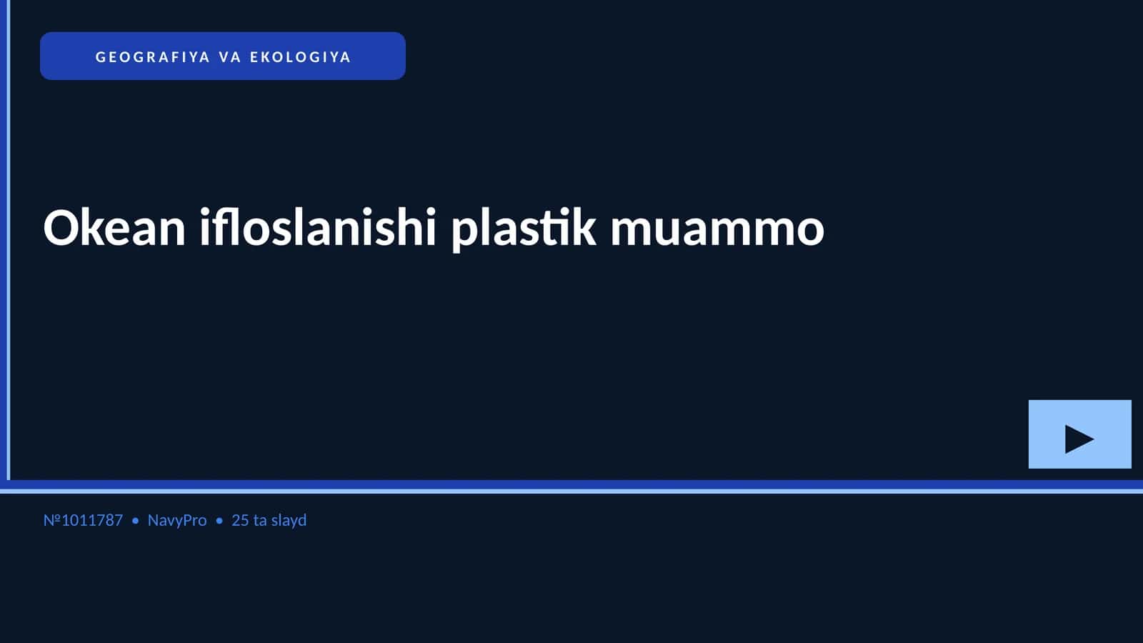 GEOGRAFIYA VA EKOLOGIYA