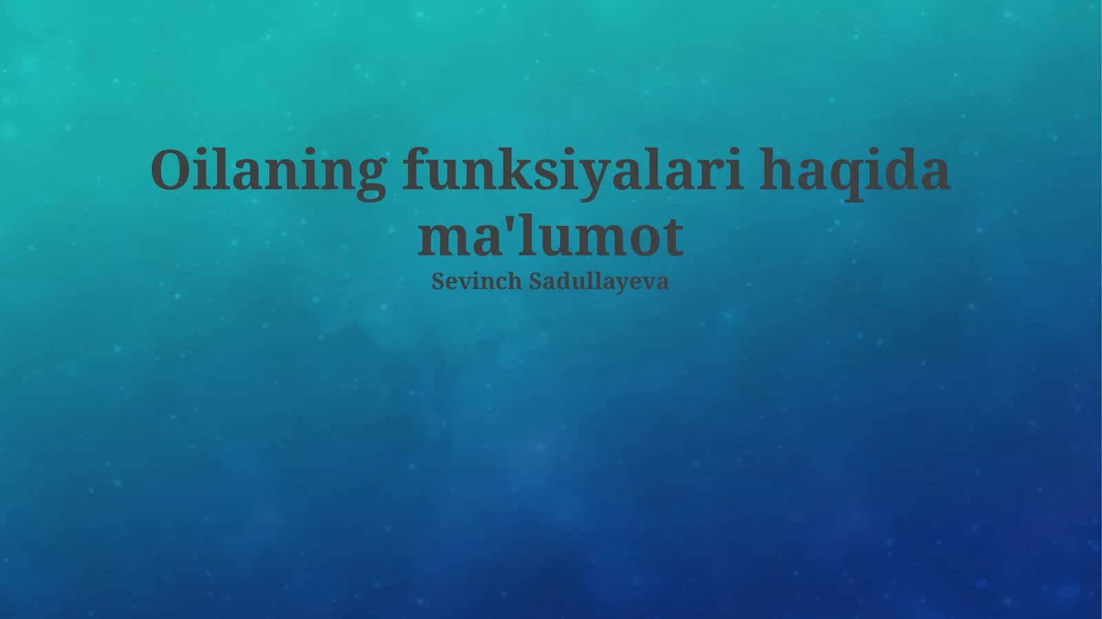 Neftning funksiyalari haqida ma'lumot