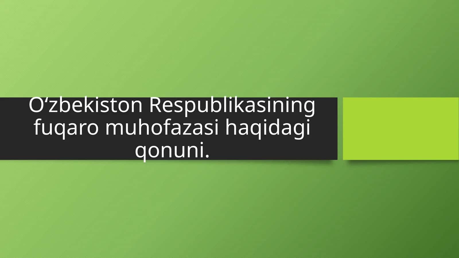 O‘zbekiston Respublikasining fuqaro muhofazasi haqidagi qonuni