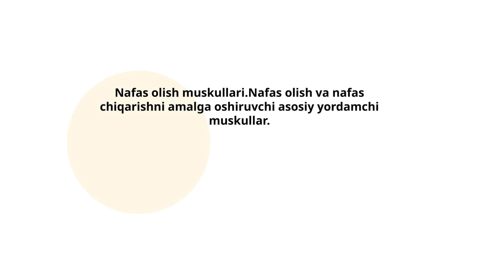 Nafas olish muskullari