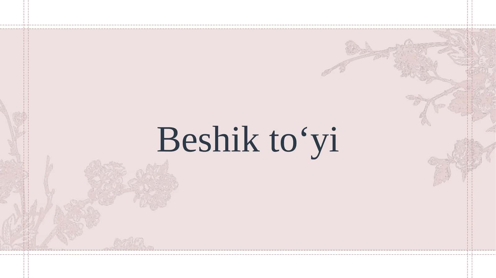 Beshik to‘yi