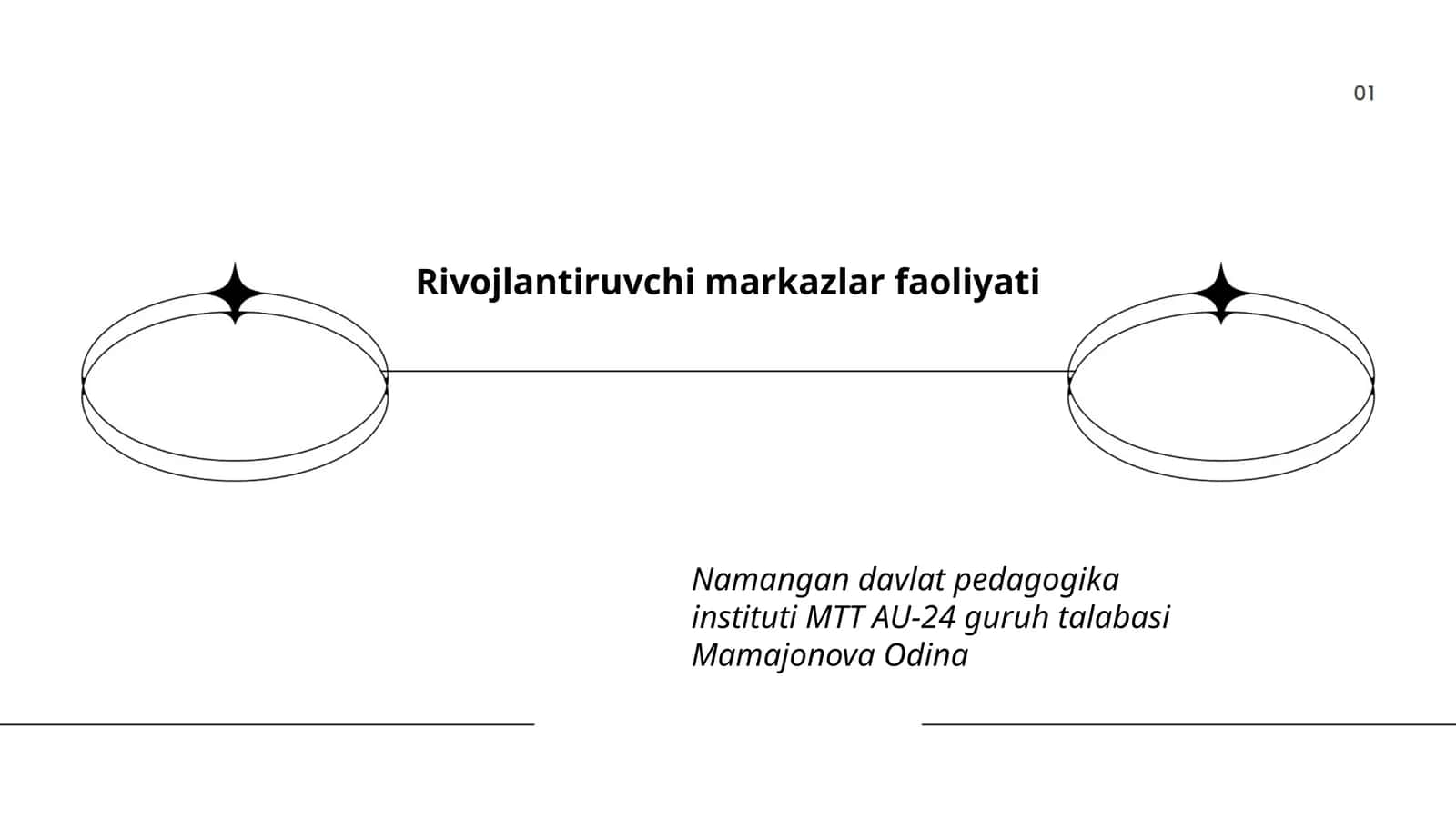 Rivojlantiruvchi markazlar faoliyati
