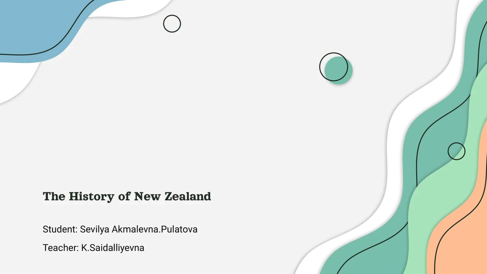 The History of New Zealand