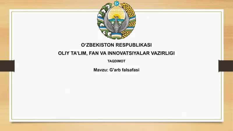G'arbfalsafasi