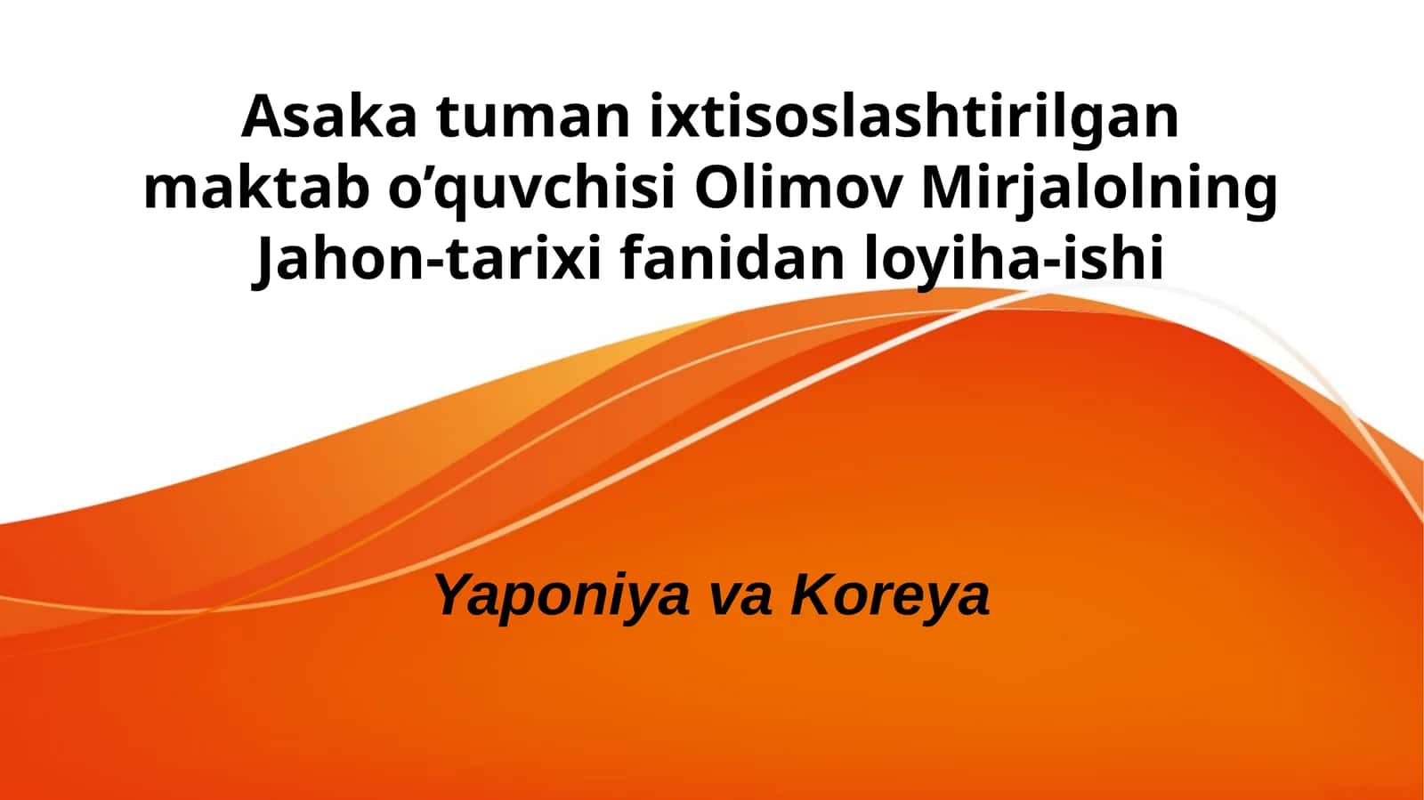 Yaponiya va Koreya