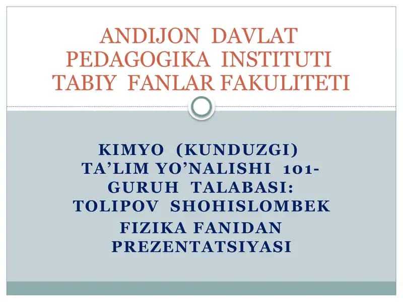 KUCH VA IMPULS
