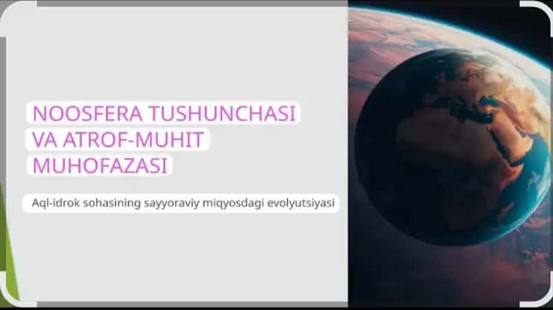 NOOSFERA TUSHUNCHASI