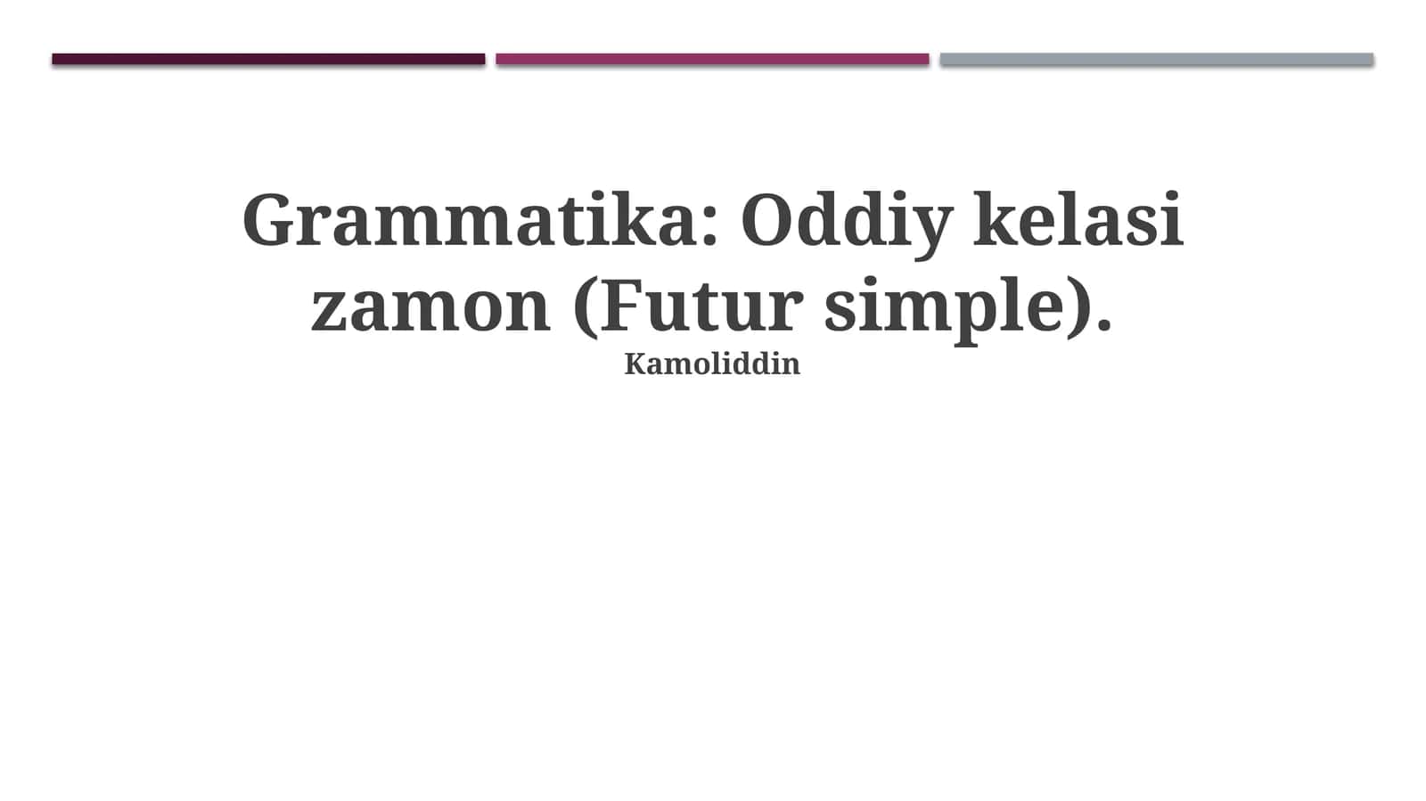 Futur simple