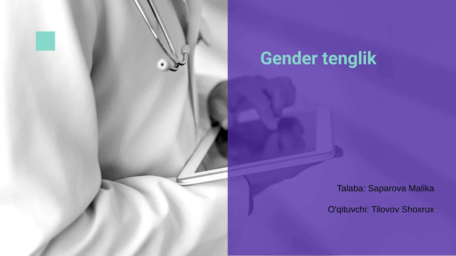 Gender tenglik