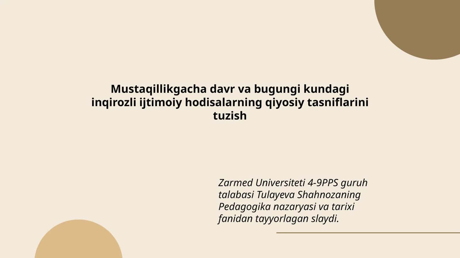 Pedagogika nazaryasi va tarixi