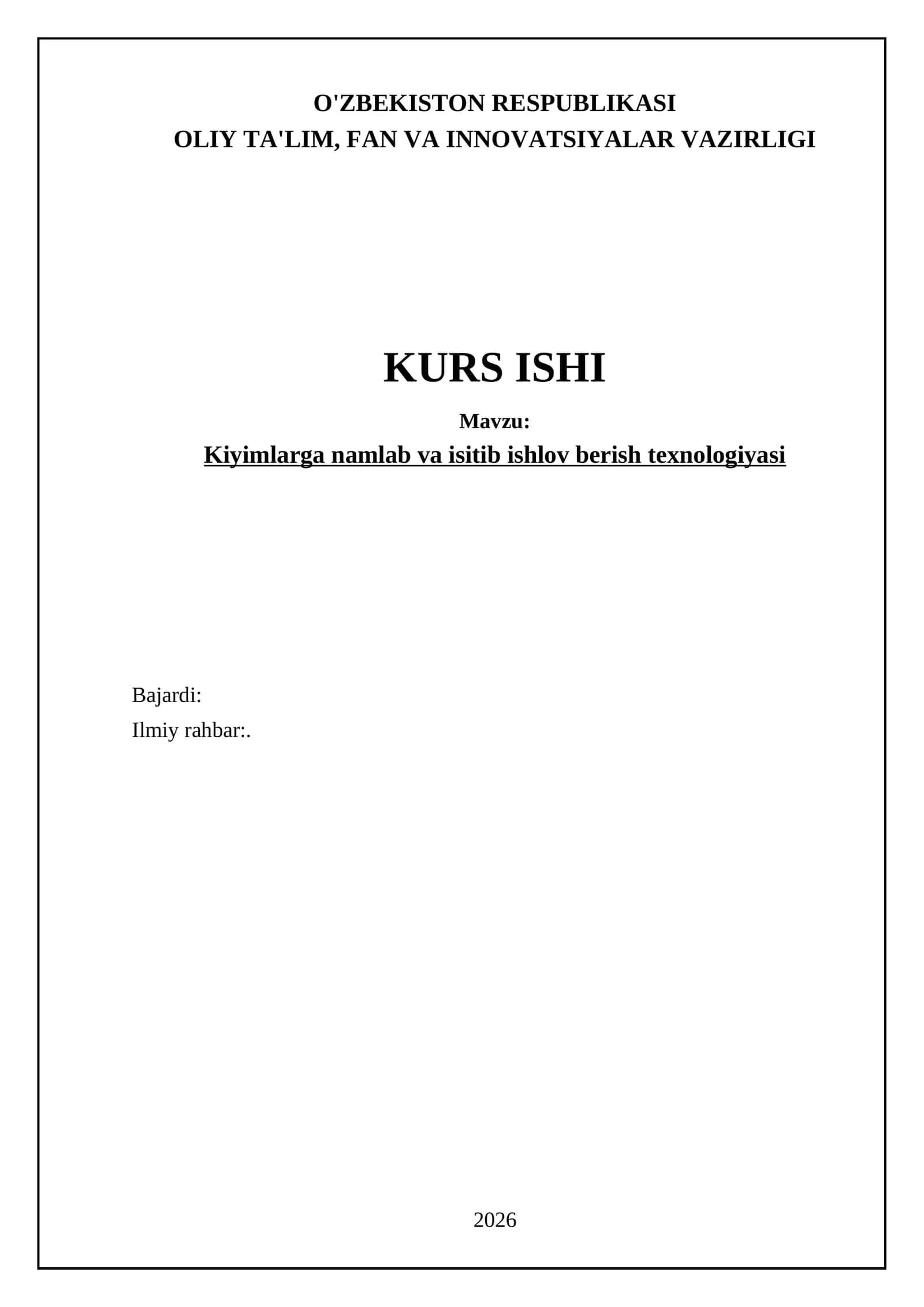 Kiyimlarga namlab va isitib ishlov berish texnologiyasi