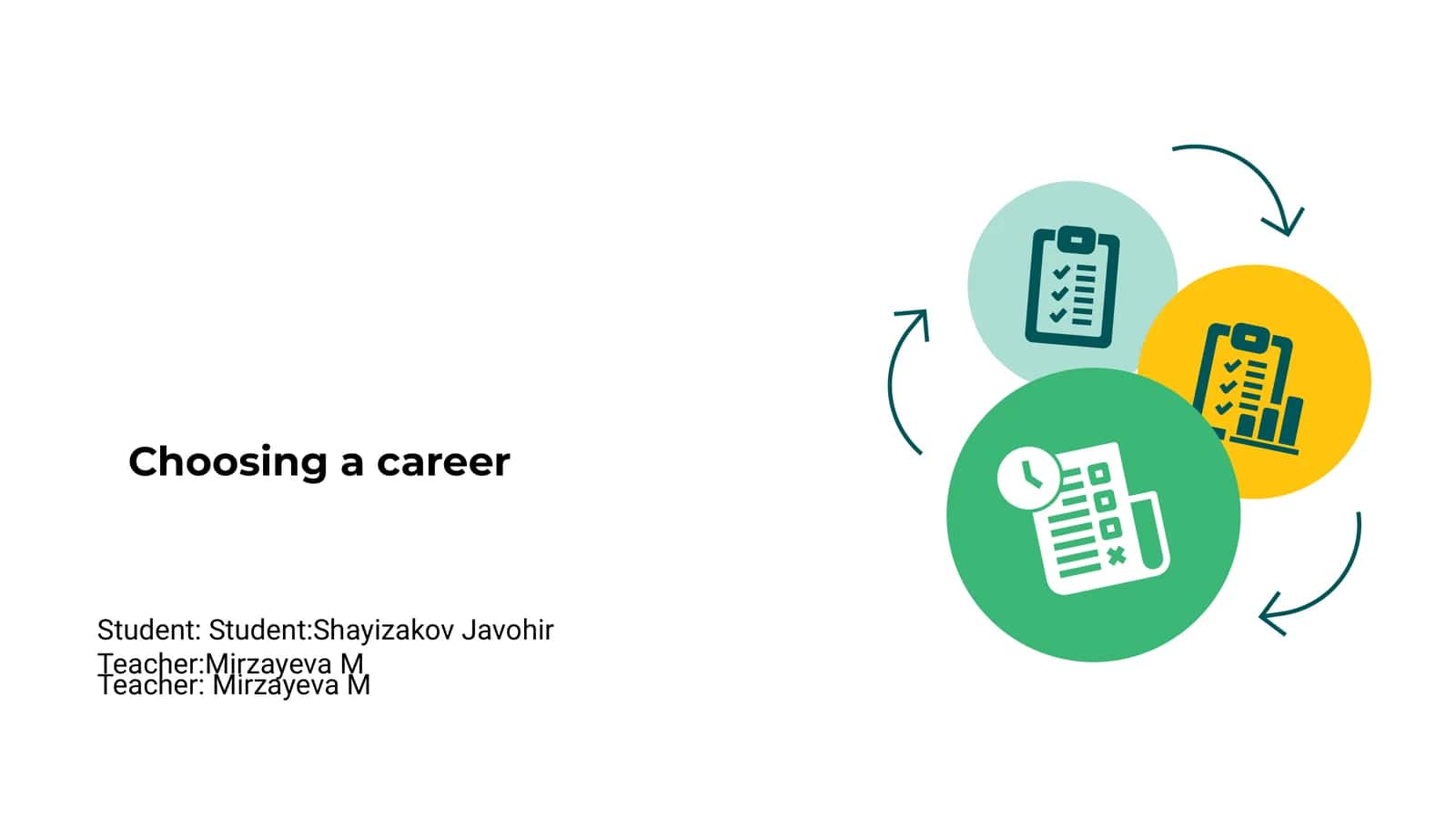 Choosing a career