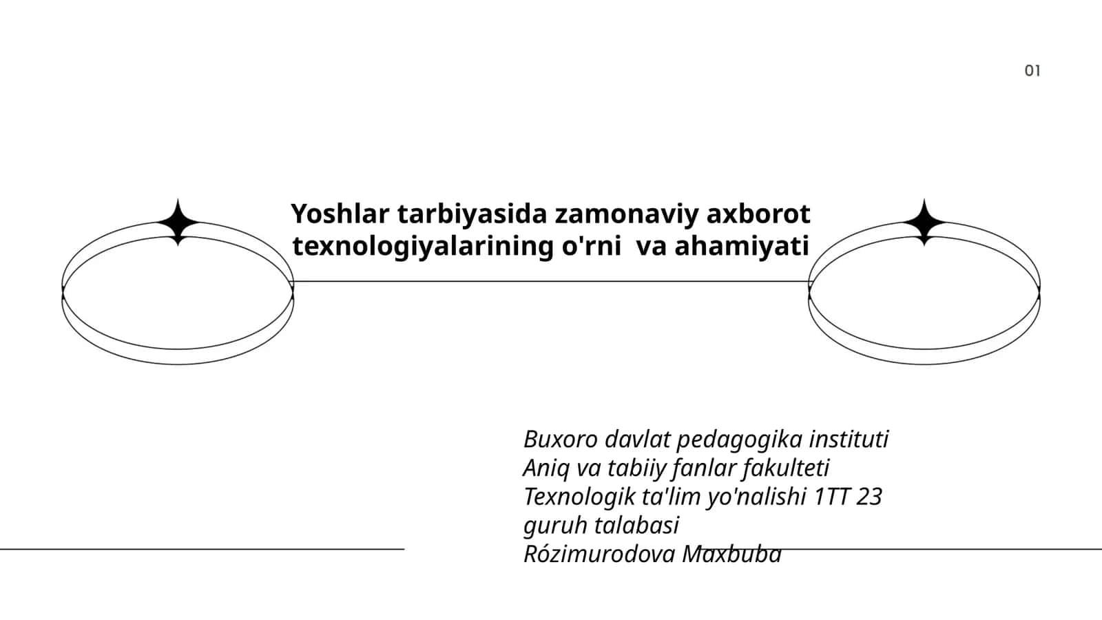 Yoshlar tarbiyasida zamonaviy axborot texnologiyalarining o'rni va ahamiyati