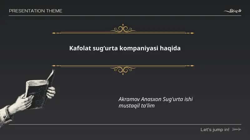 Kafolat sug‘urta kompaniyasi haqida