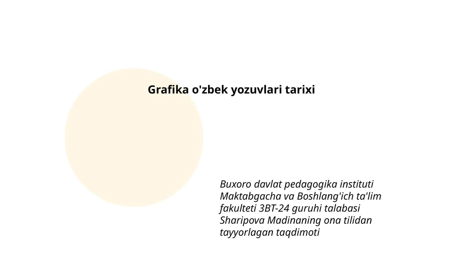 Grafika o'zbek yozuvlari tarixi