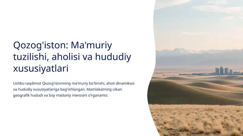 Qozog'iston: Ma'muriy tuzilishi, aholisi va hududiy xususiyatlari