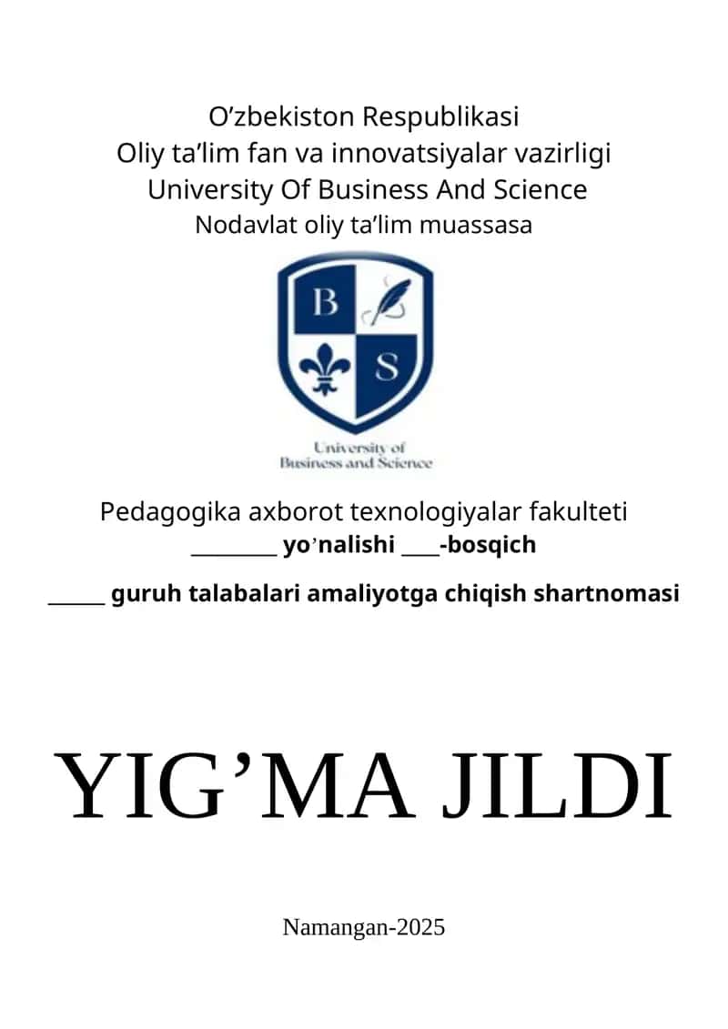 Pedagogika axborot texnologiyalar fakulteti