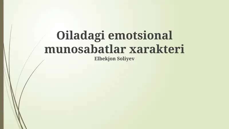 Salbiy his-tuyg'ularni boshqarish