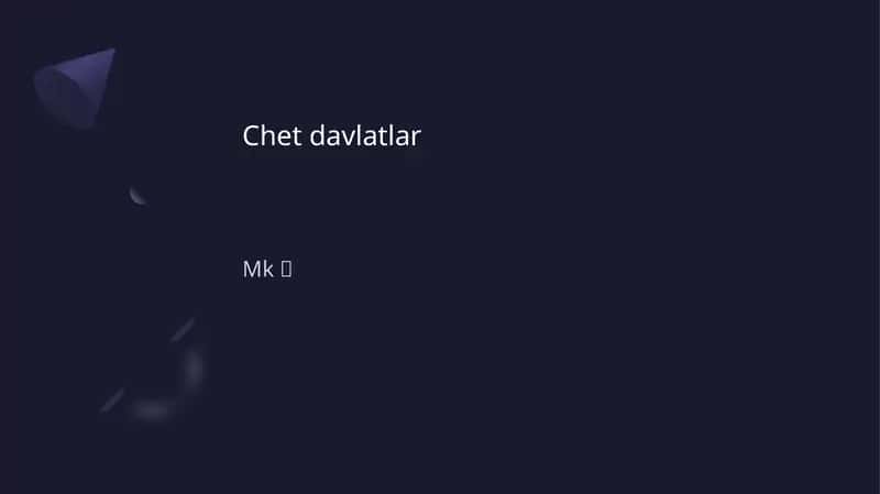 Chet davlatlar