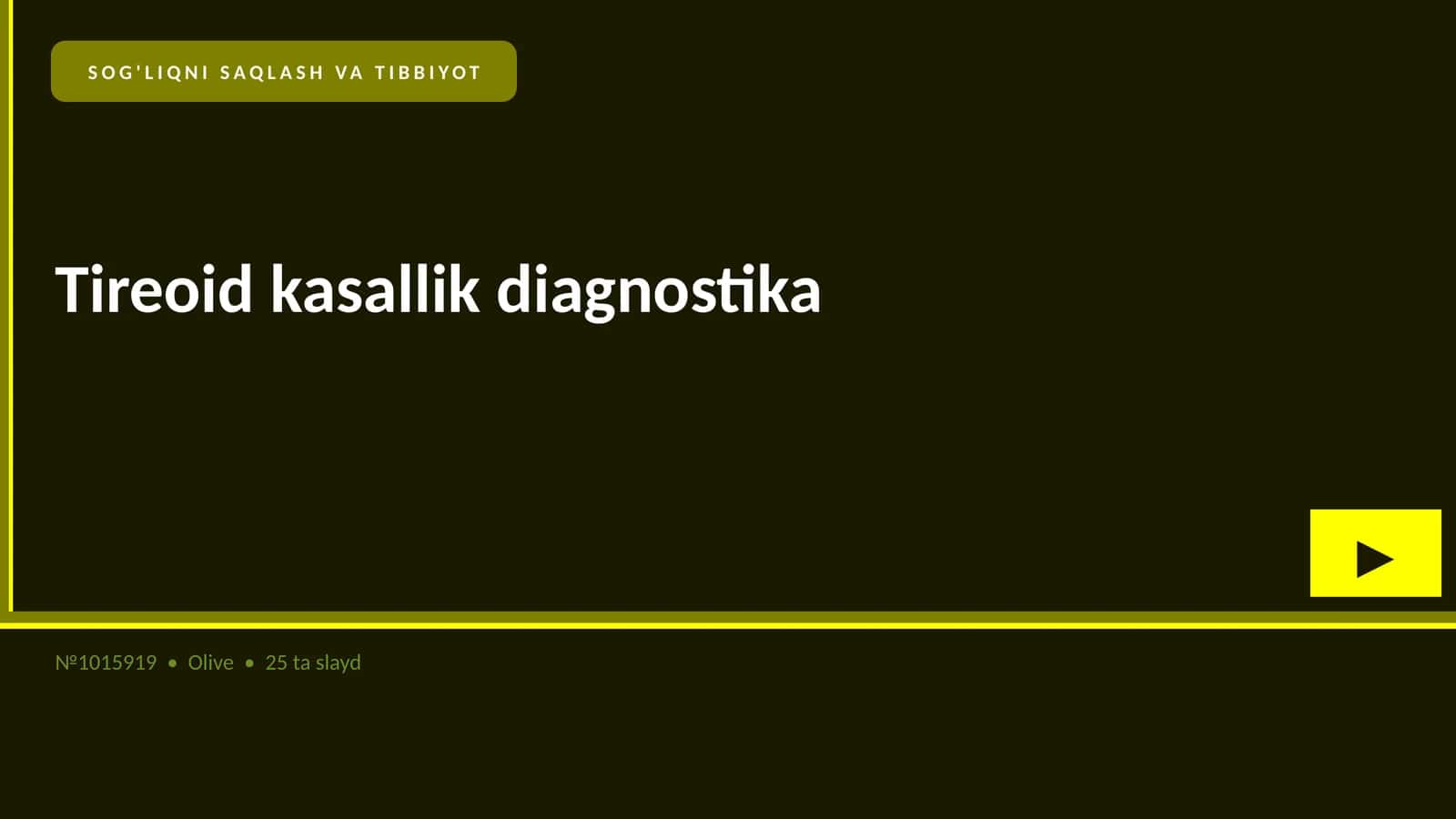 Tireoid kasallik diagnostika