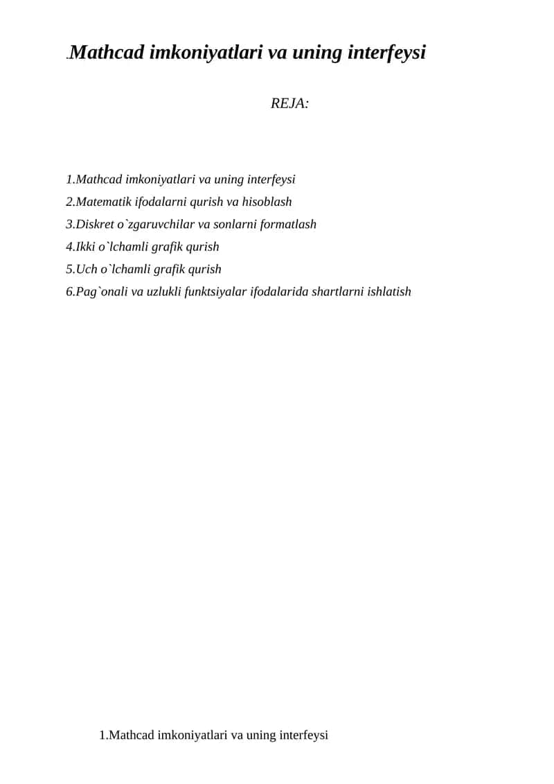 Mathcad