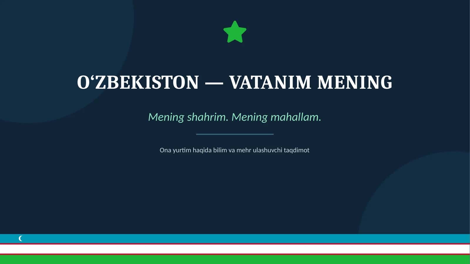 O`zbekiston Vatanim mening