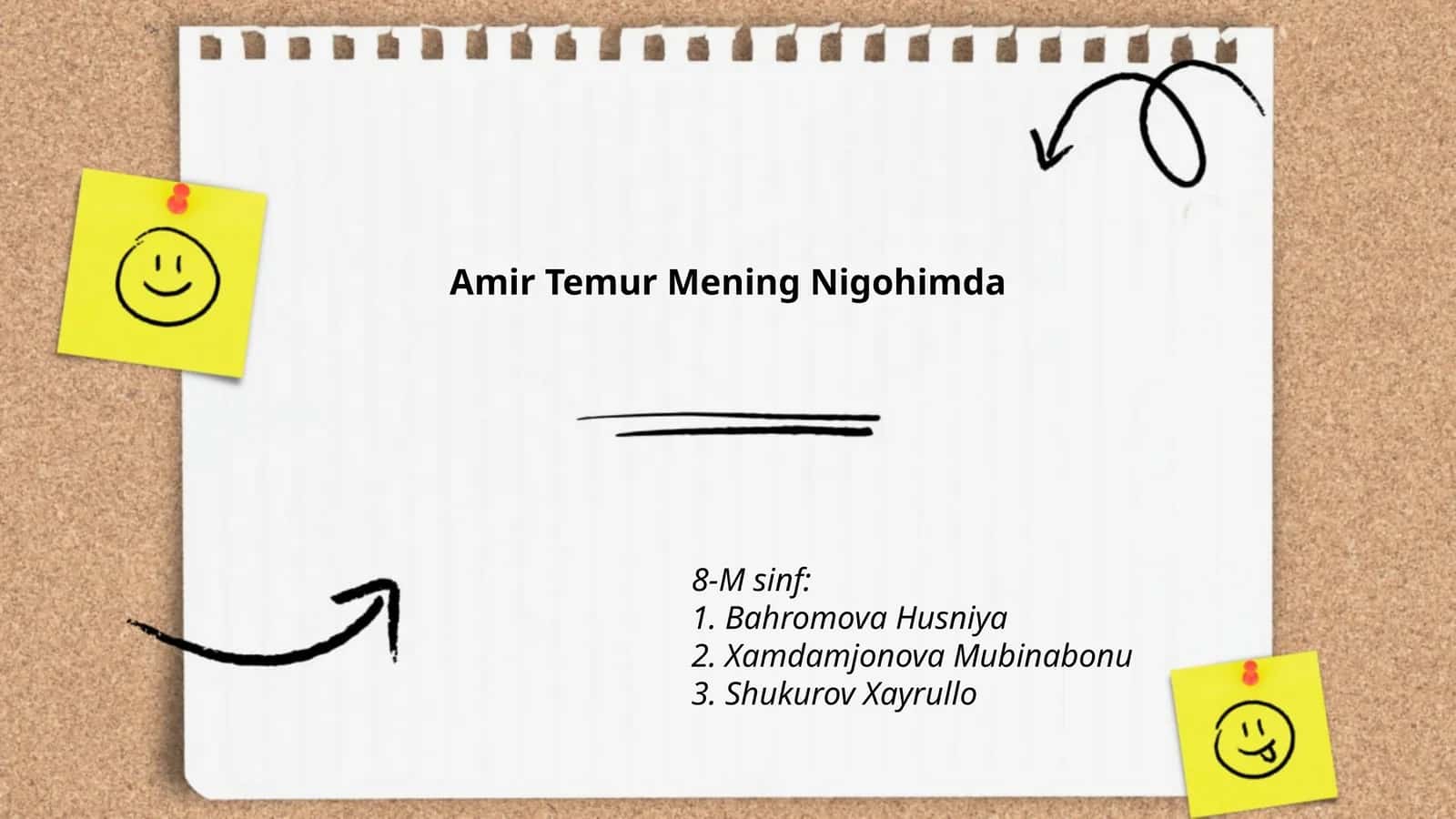 Amir Temur Mening Nigohimda