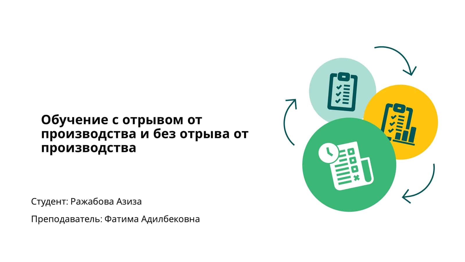 Обучение с отрывом от производства