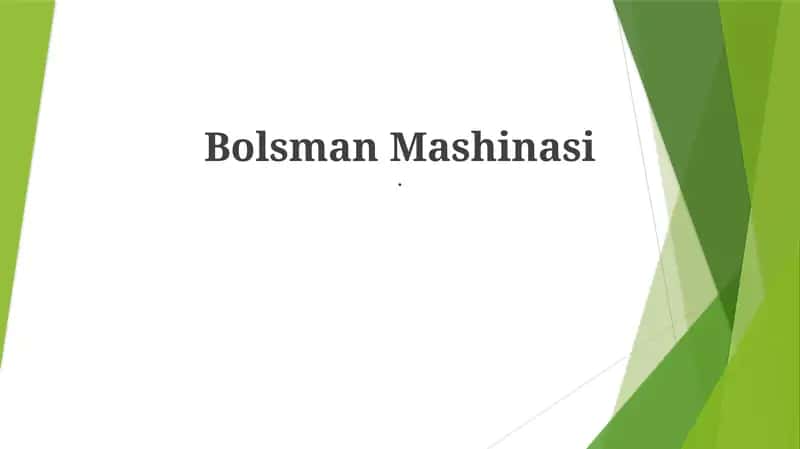 Boltzmann mashinalari